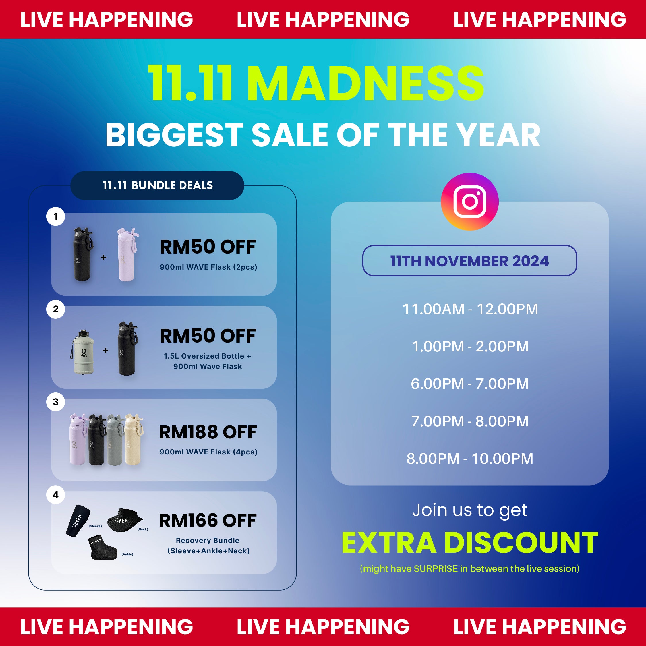 Join our Instagram Special Live! – OVER